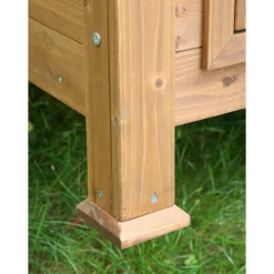 Kleintierstall 105 x 108 x 100 cm braun