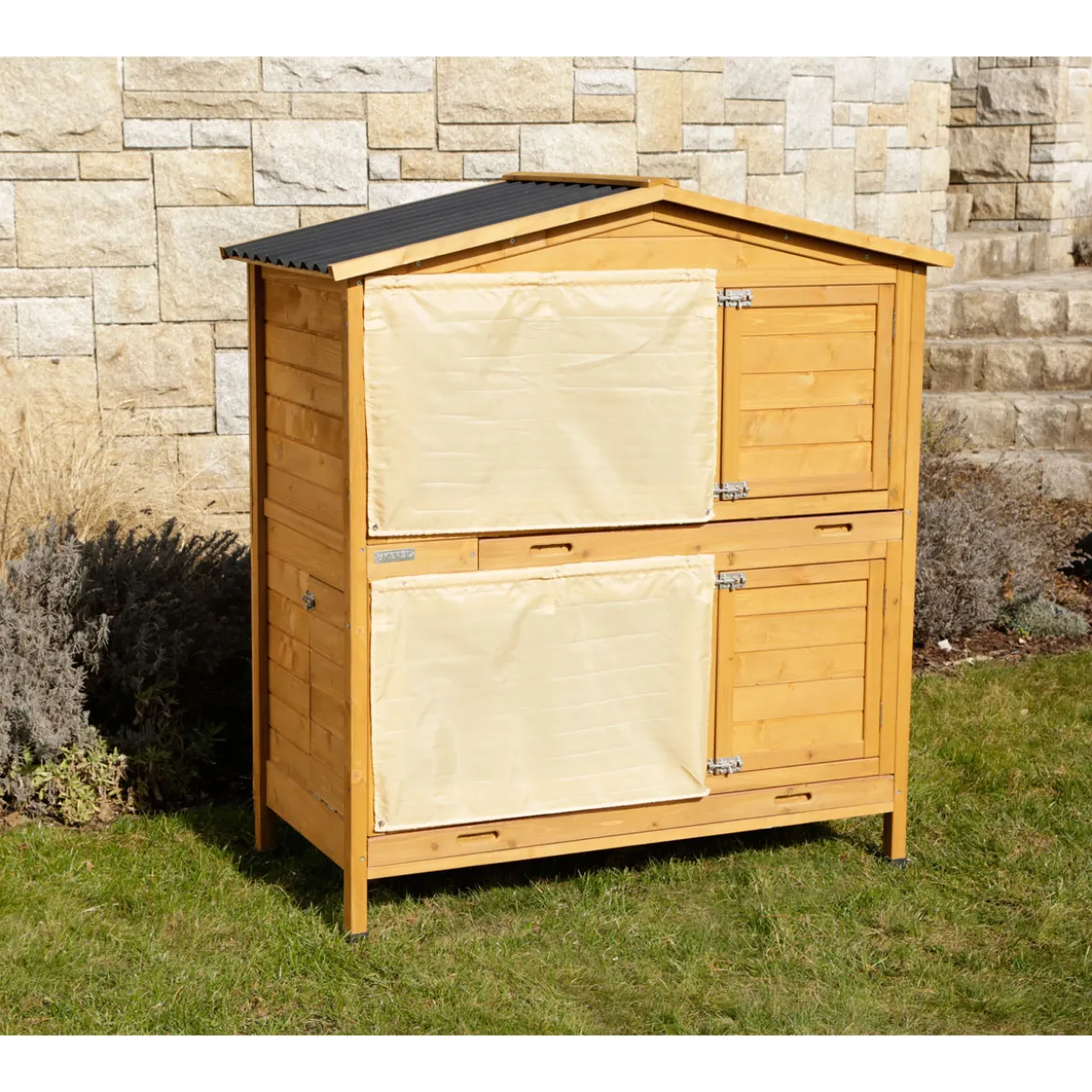 Kleintierstall Appartment Pro 118 x 130 x 61 cm braun