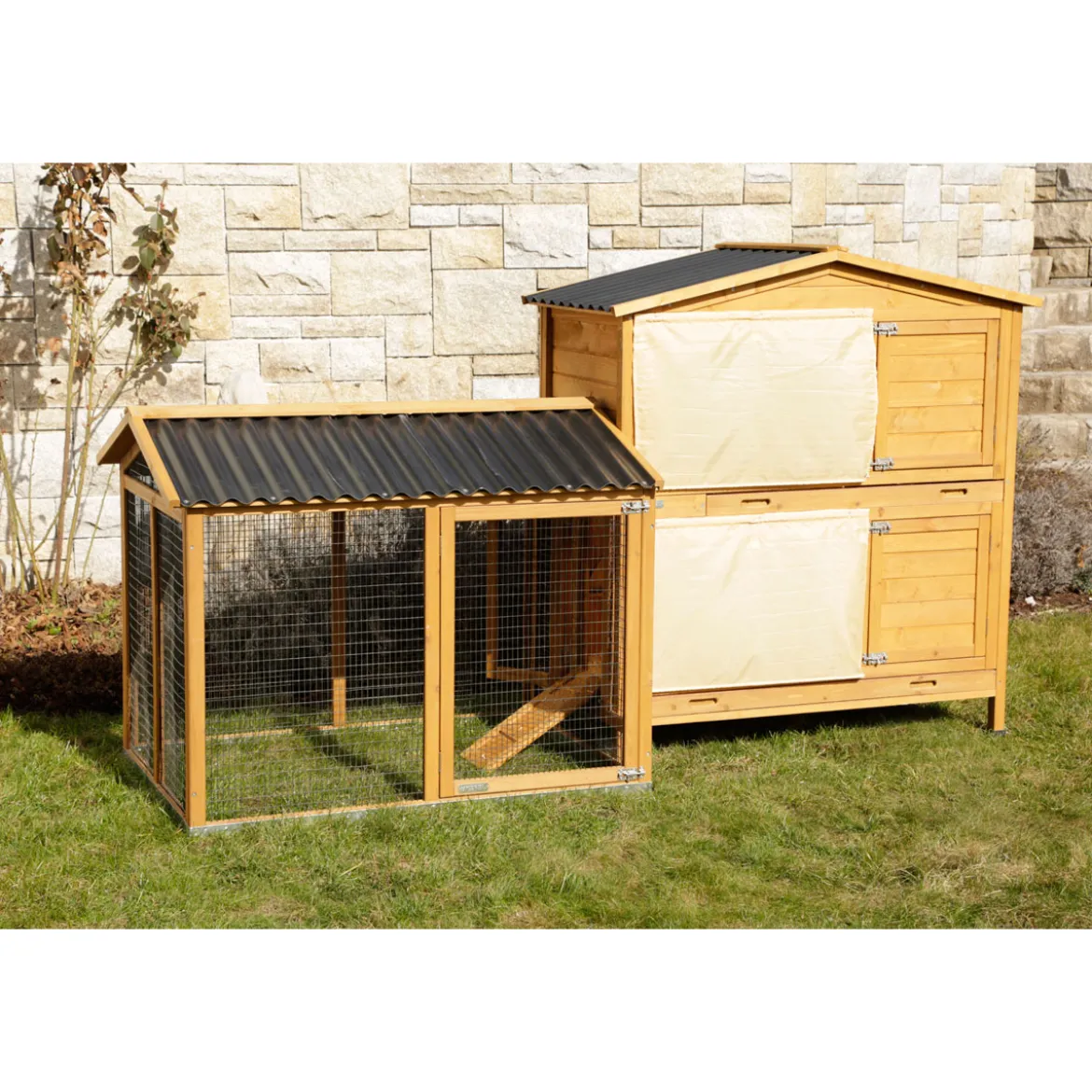 Kleintierstall Appartment Pro 118 x 130 x 61 cm braun