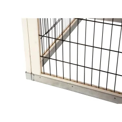 Kleintierstall Lucky 115 x 100 x 65 cm weiß-braun
