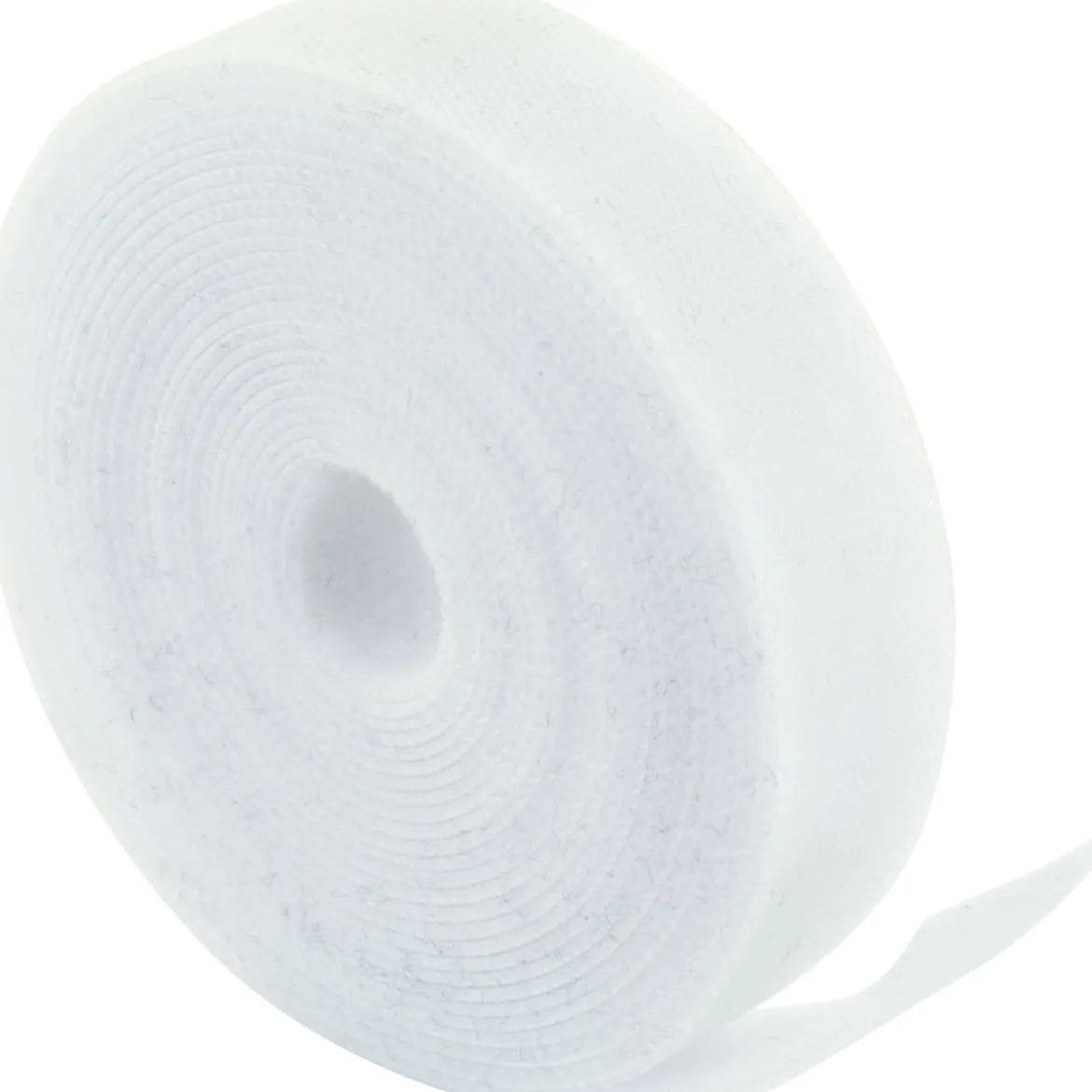 Klettband Rolle weiss/3m