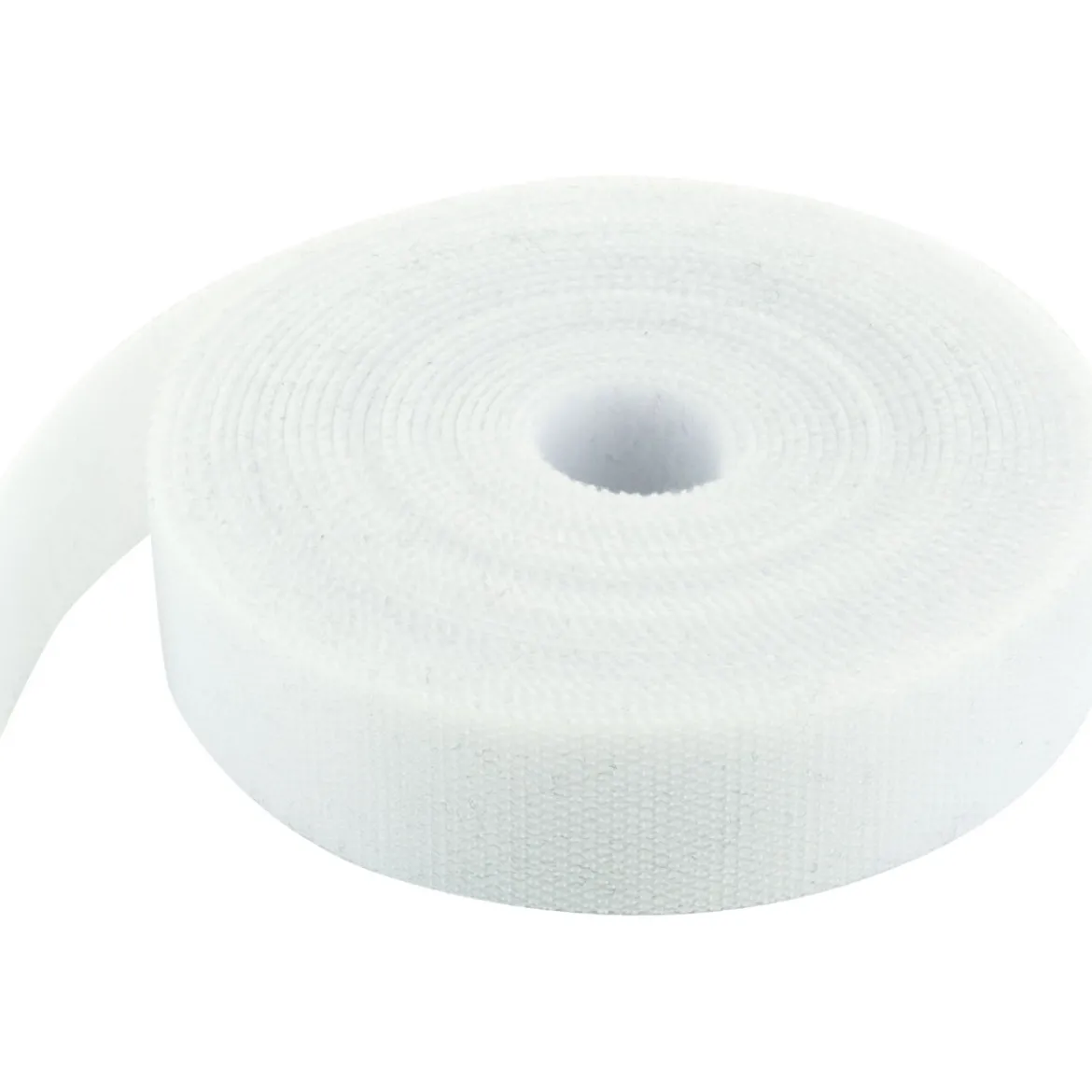 Klettband Rolle weiss/3m