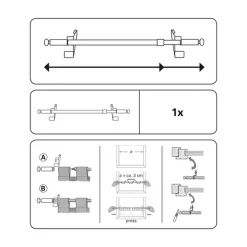 Kl St P&Go Filig Kug 80-110cm weiss