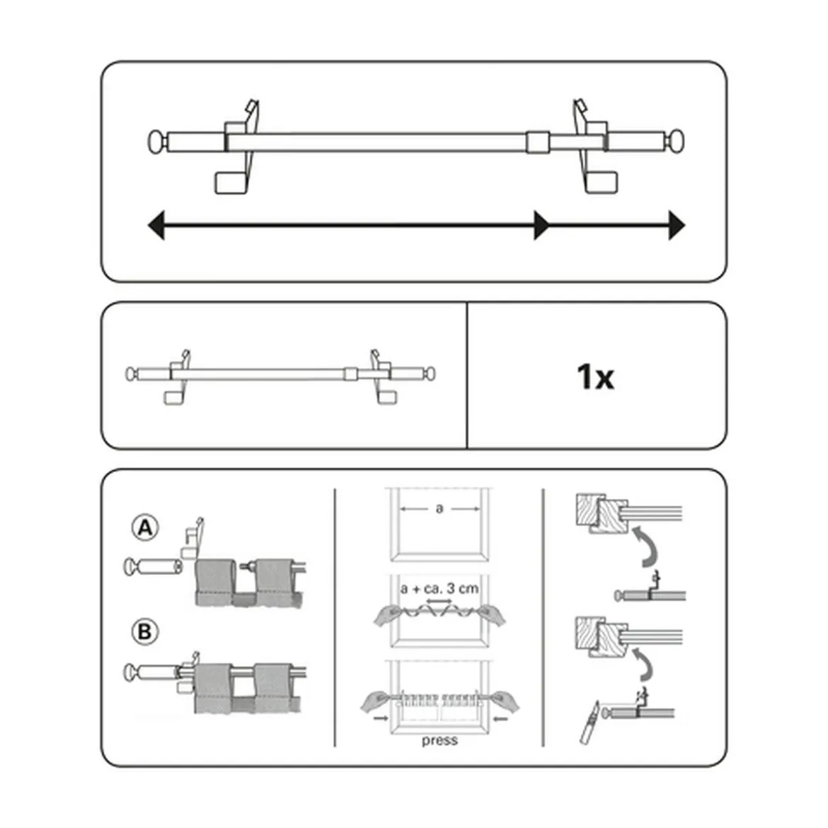 Kl St P&Go Filig Kug 80-110cm weiss