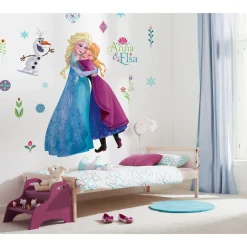 KomarSelbstklebende Vlies Wandtattoo Frozen Nordic Summer XXL 127x200 cm