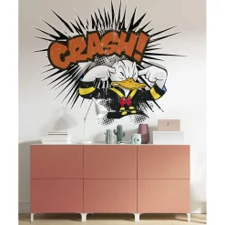 KomarSelbstklebende Vlies Wandtattoo Donald crash XXL 127x160 cm