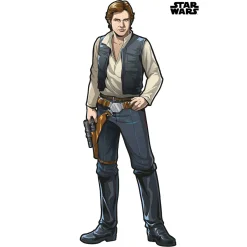 KomarSelbstklebende Vlies Wandtattoo Star Wars XXL Han Solo 127x196 cm