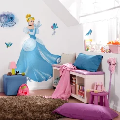 KomarSelbstklebende Vlies Wandtattoo Cinderella XXL 127x200 cm