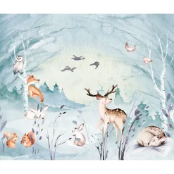 KomarVlies Fototapete Animal Sleepover 350x280 cm