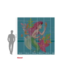 KomarVlies Fototapete Ariel Little Friends 250x250 cm