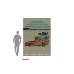 KomarVlies Fototapete Cars Stream Lines 200x280 cm