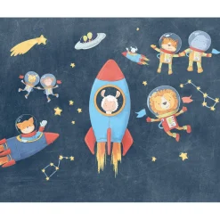 KomarVlies Fototapete Friends in Space 350x280 cm