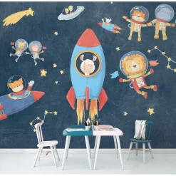 KomarVlies Fototapete Friends in Space 350x280 cm