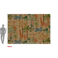 KomarVlies Fototapete Giraffe Crew 400x280 cm