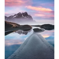 KomarVlies Fototapete Glowing Vestrahorn 200x250 cm