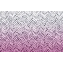 KomarVlies Fototapete Herringbone Pink 400x250 cm