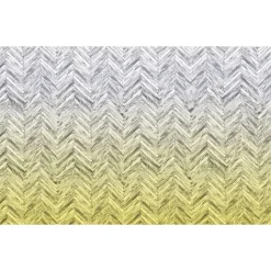 KomarVlies Fototapete Herringbone Yellow 400x250 cm