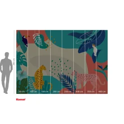 KomarVlies Fototapete Jungle Rendezvous 400x280 cm