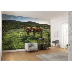 KomarVlies Fototapete Kuhparadies 450x280 cm