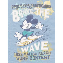 KomarVlies Fototapete Mickey Brave the Wave 200x280 cm