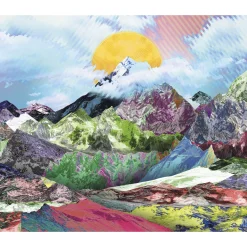 KomarVlies Fototapete Mountain Top 300x250 cm