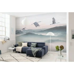 KomarVlies Fototapete Mystic Cranes 400x280 cm