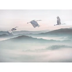 KomarVlies Fototapete Mystic Cranes 400x280 cm