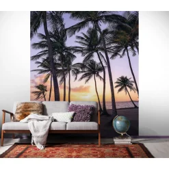 KomarVlies Fototapete Palmtrees on Beach 200x250 cm