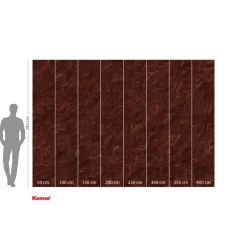 KomarVlies Fototapete Red Slate Tiles 400x280 cm