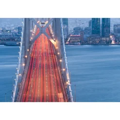 KomarVlies Fototapete San Francisco Blues 300x200 cm