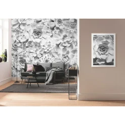 KomarVlies Fototapete Shades Black and White 400x250 cm