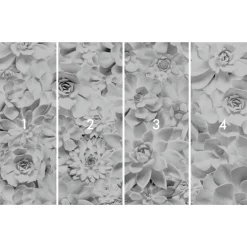 KomarVlies Fototapete Shades Black and White 400x250 cm