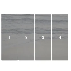 KomarVlies Fototapete Silver Beach 400x280 cm