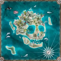 KomarVlies Fototapete Skull Island 250x250 cm