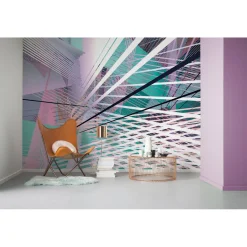 KomarVlies Fototapete Space Grid Spring 400x250 cm