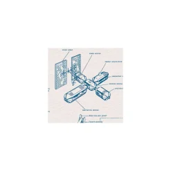 KomarVlies Fototapete Spacecraft Architecture 400x280 cm