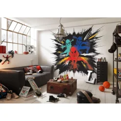 KomarVlies Fototapete Spider-Man Color Explosion 300x280 cm
