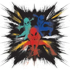 KomarVlies Fototapete Spider-Man Color Explosion 300x280 cm