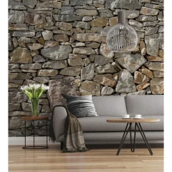 KomarVlies Fototapete Stone Wall 300x250 cm