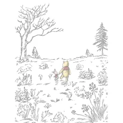 KomarVlies Fototapete Winnie the Pooh Walk 200x280 cm