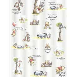 KomarVlies Fototapete Winnie the Pooh Stripes 200x280 cm