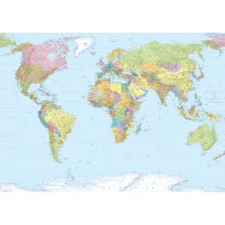 KomarVlies Fototapete World Map 368x248 cm