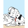 KomarWandbild 101 Dalmatiner Cuddle 50x70 cm
