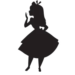 KomarWandbild Alice Silhouette 50x70 cm