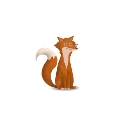 KomarWandbild Cute Animal Fox 50x70 cm