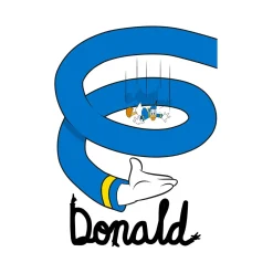 KomarWandbild Donald Duck Spiral 50x70 cm