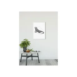 KomarWandbild Iguana White 50x70 cm