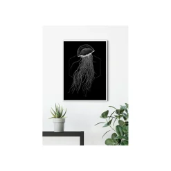 KomarWandbild Jellyfish Black 50x70 cm