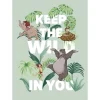 KomarWandbild Jungle Book Keep the Wild 50x70 cm