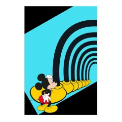 KomarWandbild Mickey Mouse Foot Tunnel 50x70 cm